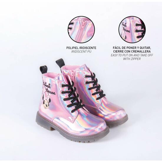 BOTAS CASUAL LUCES MINNIE PINK image 4