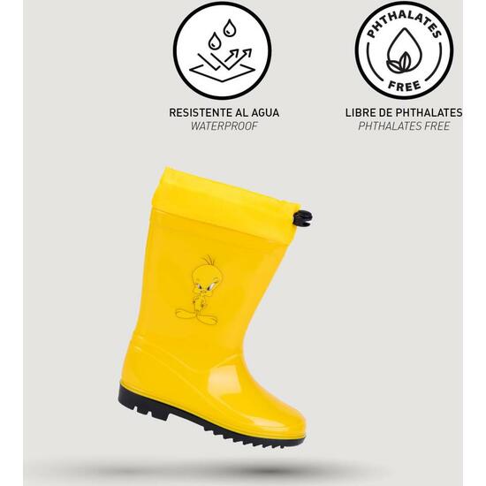 BOTAS LLUVIA PVC LOONEY TUNES PIOLIN YELLOW image 3