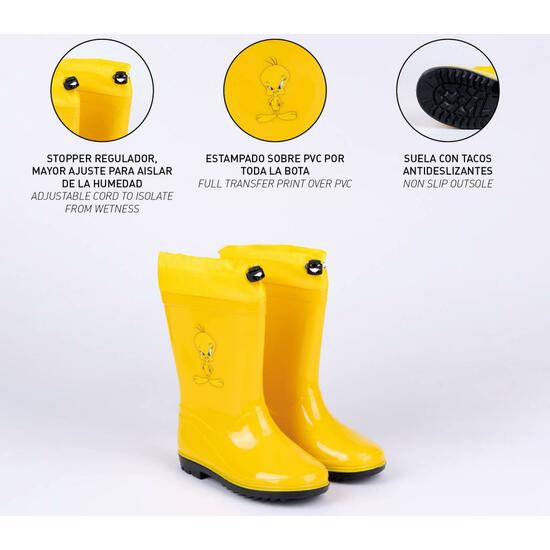 BOTAS LLUVIA PVC LOONEY TUNES PIOLIN YELLOW image 4