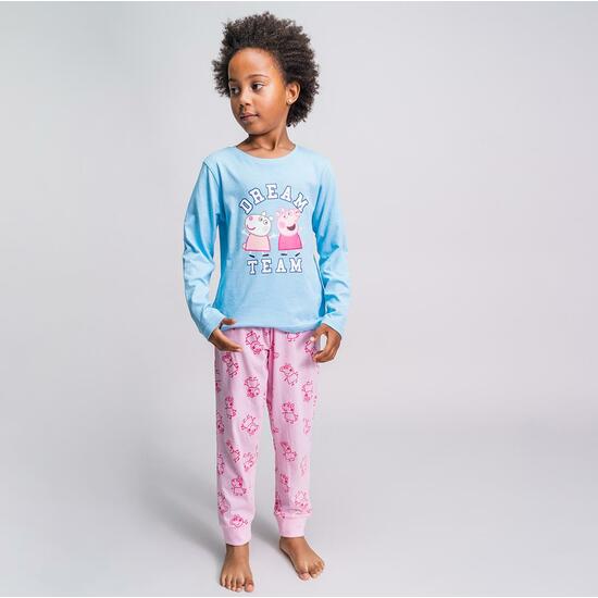 PIJAMA LARGO SINGLE JERSEY PEPPA PIG LIGHT BLUE image 3