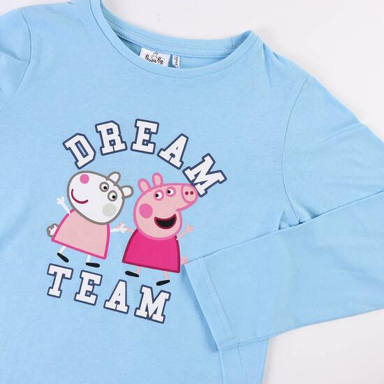 PIJAMA LARGO SINGLE JERSEY PEPPA PIG LIGHT BLUE image 2