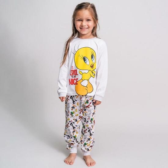 PIJAMA LARGO SINGLE JERSEY LOONEY TUNES GRAY image 3