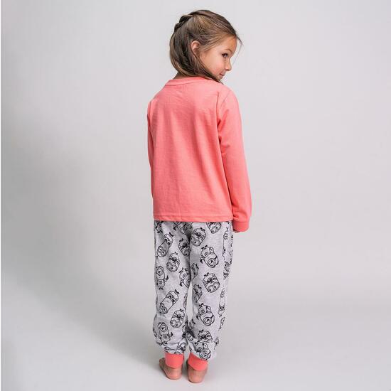 PIJAMA LARGO SINGLE JERSEY MINIONS DARK PINK image 4