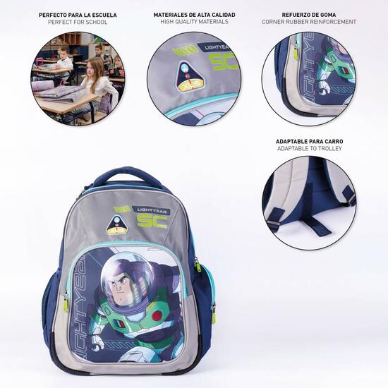 MOCHILA ESCOLAR MEDIANA 42 CM BUZZ LIGHTYEAR BLUE image 3