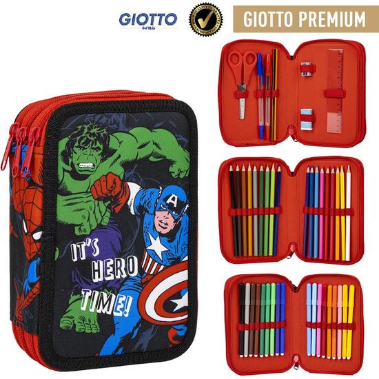 PLUMIER CON ACCESORIOS AVENGERS BLACK image 0