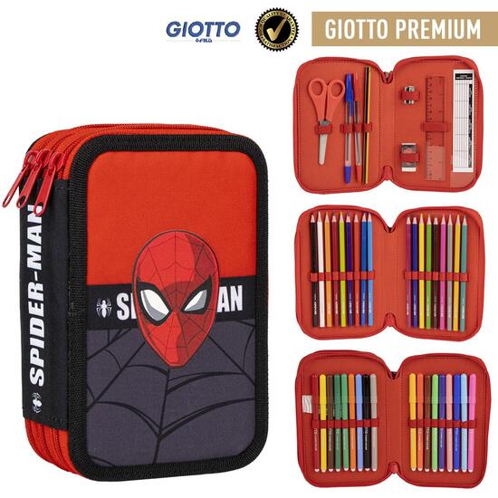 PLUMIER CON ACCESORIOS SPIDERMAN BLACK image 0