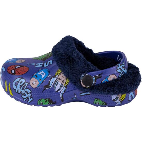 ZAPATILLAS DE CASA ZUECO BORREGUILLO AVENGERS DARK BLUE image 1