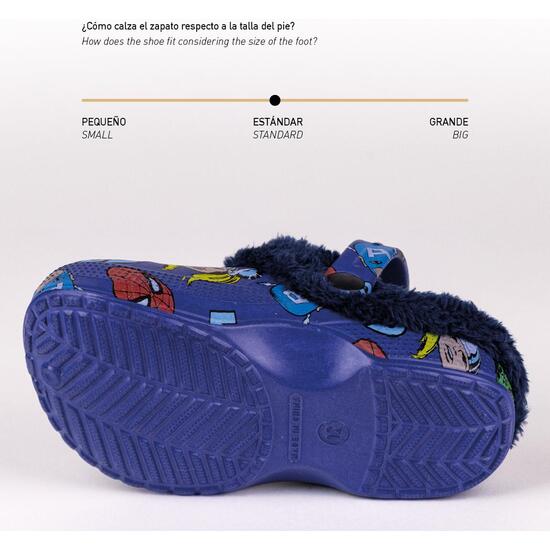 ZAPATILLAS DE CASA ZUECO BORREGUILLO AVENGERS DARK BLUE image 3