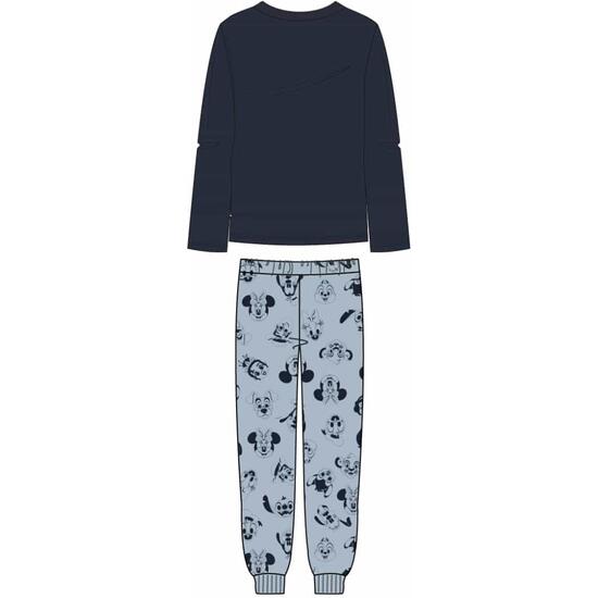 PIJAMA LARGO SINGLE JERSEY DISNEY 100 DARK BLUE image 1