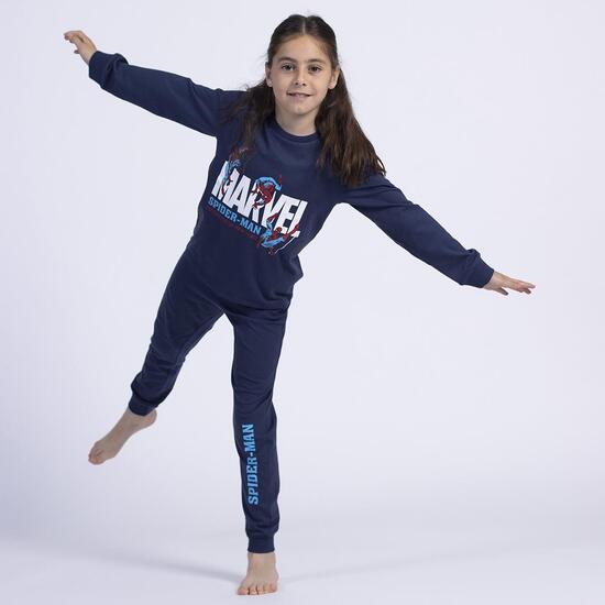 PIJAMA LARGO SINGLE JERSEY SPIDERMAN DARK BLUE image 3