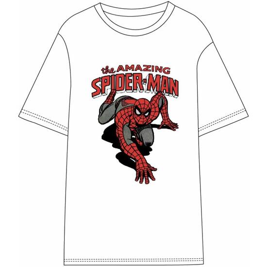 CAMISETA CORTA SINGLE JERSEY SPIDERMAN WHITE image 0