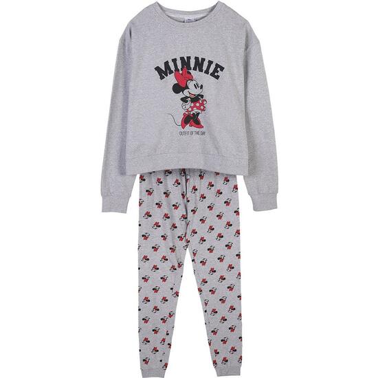 PIJAMA LARGO SINGLE JERSEY MINNIE GRAY image 0