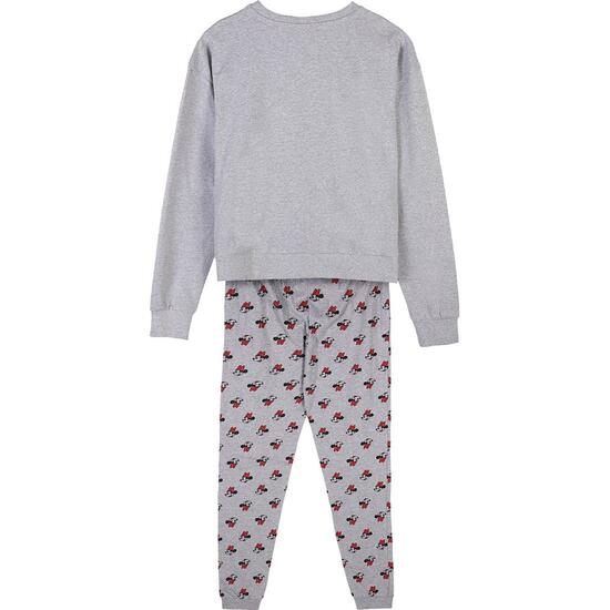 PIJAMA LARGO SINGLE JERSEY MINNIE GRAY image 1