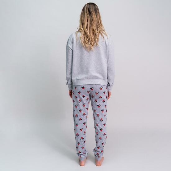 PIJAMA LARGO SINGLE JERSEY MINNIE GRAY image 4