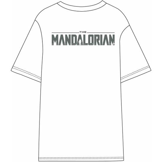 CAMISETA CORTA SINGLE JERSEY THE MANDALORIAN GROGU WHITE image 1