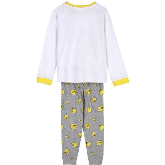 PIJAMA LARGO SINGLE JERSEY LOONEY TUNES PIOLIN WHITE image 1
