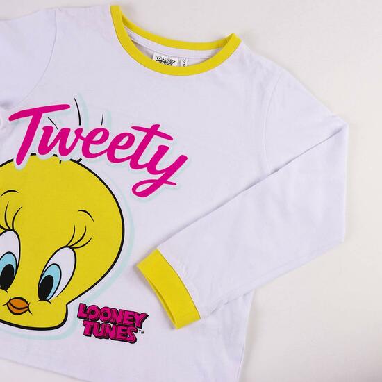 PIJAMA LARGO SINGLE JERSEY LOONEY TUNES PIOLIN WHITE image 2