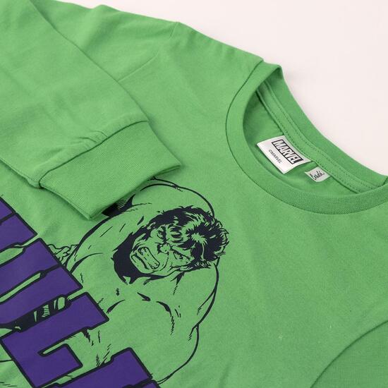 PIJAMA LARGO SINGLE JERSEY AVENGERS HULK GREEN image 2