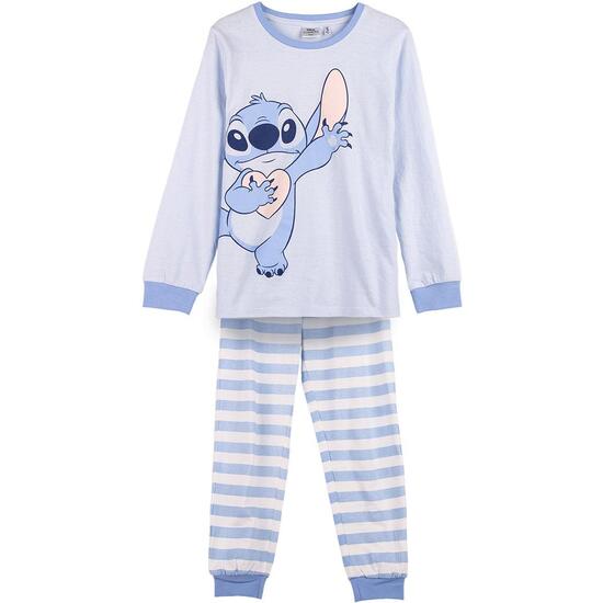 PIJAMA LARGO SINGLE JERSEY STITCH LIGHT BLUE image 0