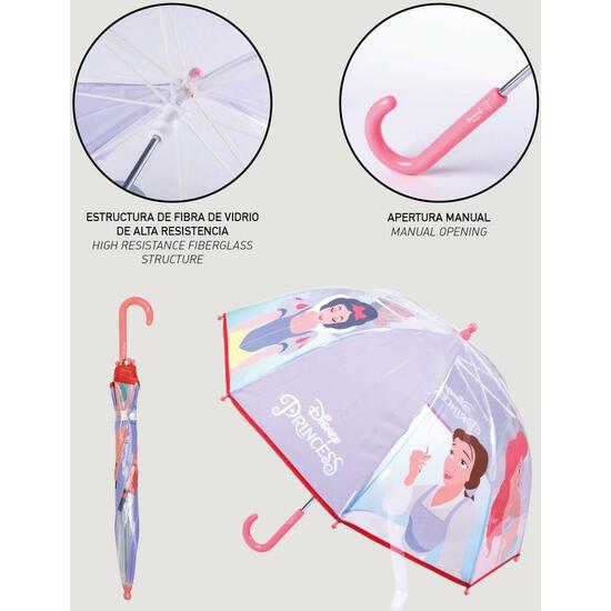 PARAGUAS MANUAL POE BURBUJA PRINCESS LILAC image 3
