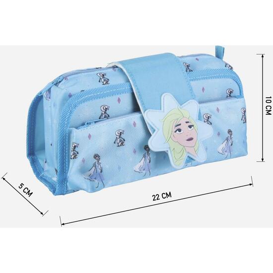 ESTUCHE PORTATODO VELCRO FROZEN II BLUE image 2