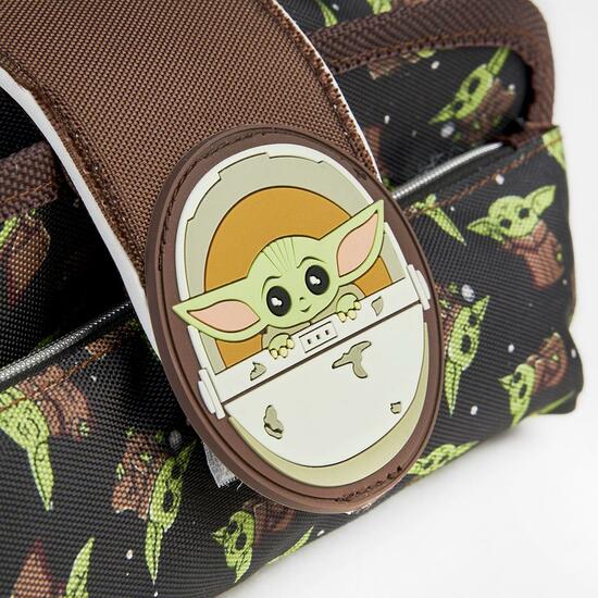 ESTUCHE PORTATODO VELCRO THE MANDALORIAN GROGU BROWN image 4