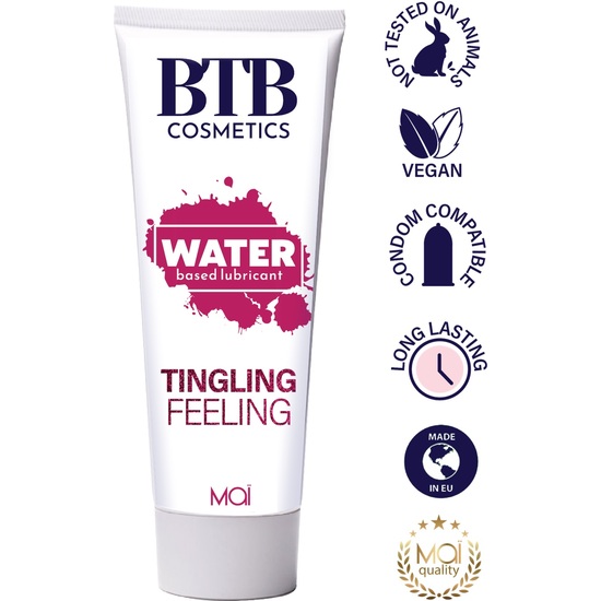 BTB WATER BASED TINGLING FEELING LUBRICANT 100ML image 1