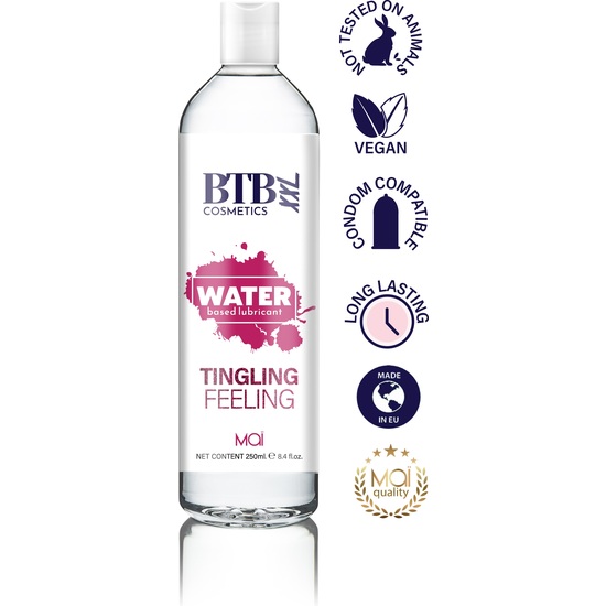 BTB WATER BASED TINGLING FEELING LUBRICANT 250ML image 1