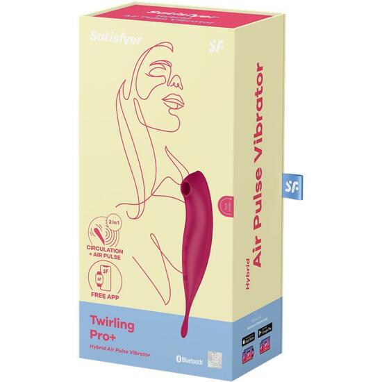 SATISFYER TWIRLING PRO+ CONNECT APP - DARK RED image 1