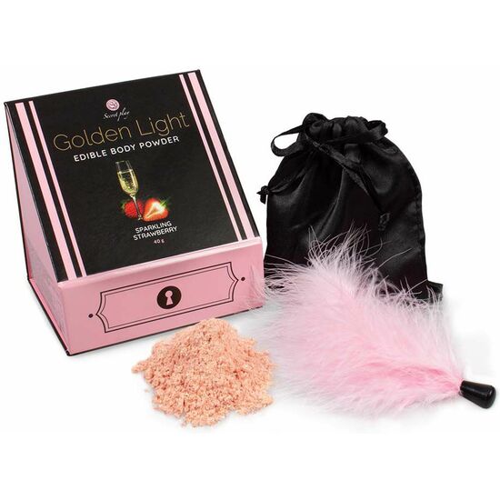 KIT POLVOS COMESTIBLES & PLUMERO – SPARKLING STRAWBERRY  image 0