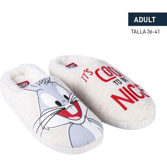 ZAPATILLAS DE CASA ABIERTA LOONEY TUNES LIGHT GRAY image 0