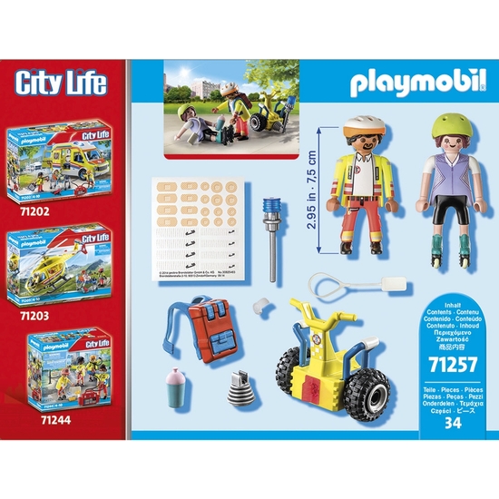 PLAYMOBIL CITY LIFE STARTER PACK RESCATE BALANCE RACER image 2