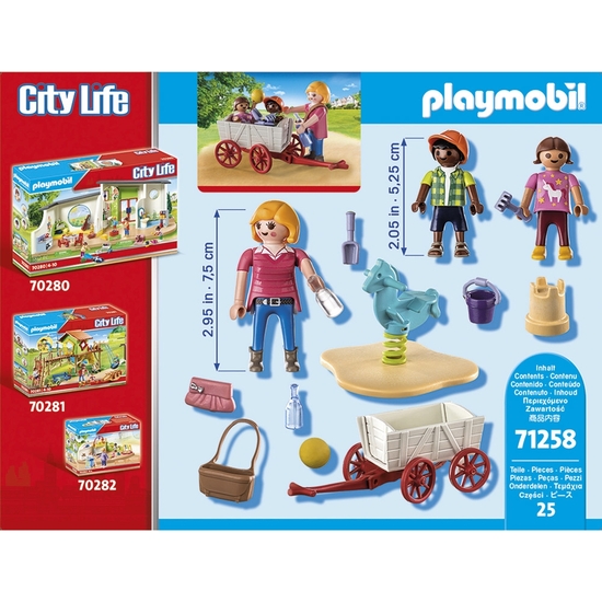 PLAYMOBIL CITY LIFE STARTER PACK EDUCADORA CON CARRITO image 2