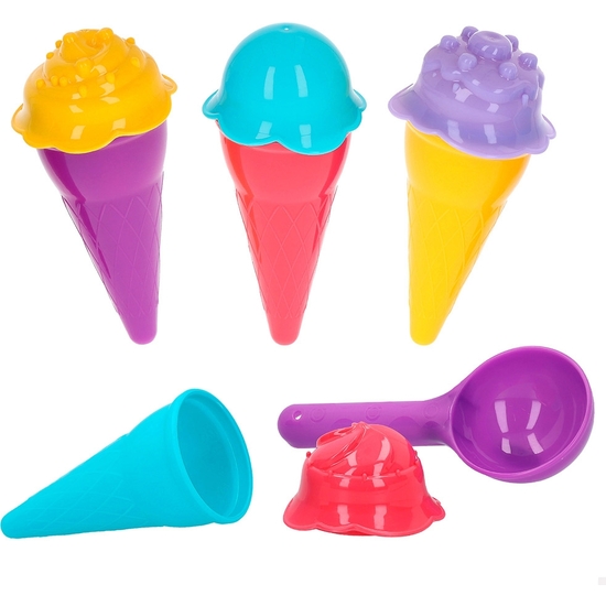 SET 9 MOLDES ARENA HELADOS image 0