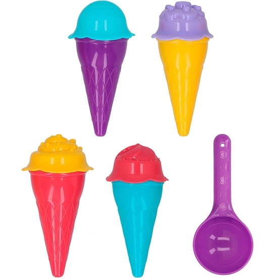 SET 9 MOLDES ARENA HELADOS image 2