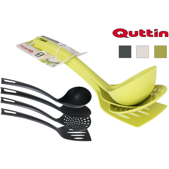 SET 4 UTENSILIOS NYLON QUTTIN COLORES SURTIDOS image 0