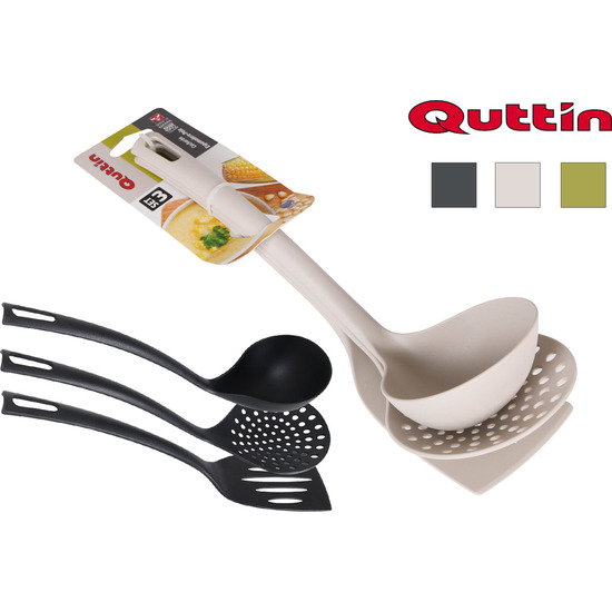 SET 3 UTENSILIOS NYLON QUTTIN COLORES SURTIDOS image 0