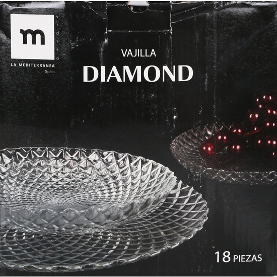 VAJILLA 18 PCS DIAMOND image 1