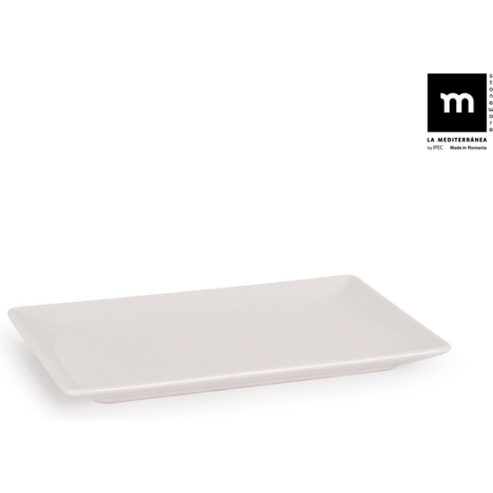 FUENTE RECTANGULAR IVORY BRILLO 13X20CM ELITE image 0