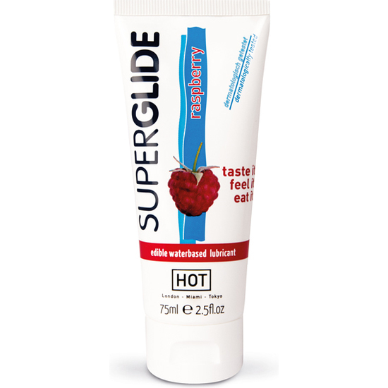 HOT SUPERGLIDE EDIBLE LUBRICANT RASPBERRY image 0