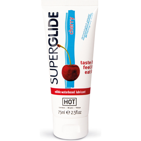 HOT SUPERGLIDE EDIBLE LUBRICANT CHERRY image 0