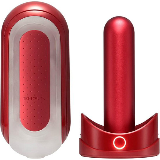 TENGA - FLIP ZERO 0 RED AND FLIP WARMER SET image 1