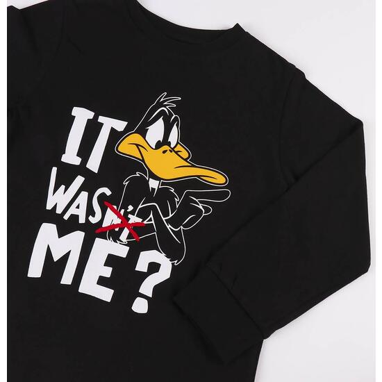 PIJAMA LARGO SINGLE JERSEY LOONEY TUNES BLACK image 2