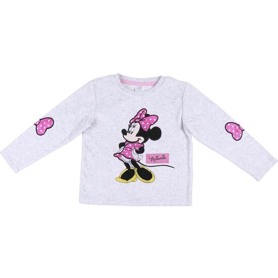 PIJAMA LARGO VELOUR COTTON MINNIE PINK image 1