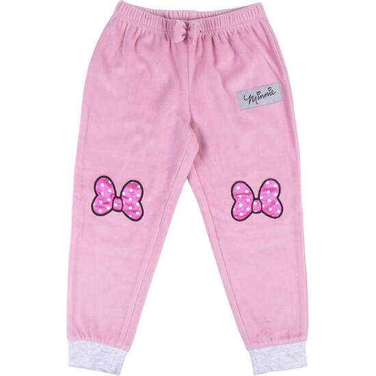 PIJAMA LARGO VELOUR COTTON MINNIE PINK image 3