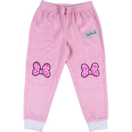 PIJAMA LARGO VELOUR COTTON MINNIE PINK image 3