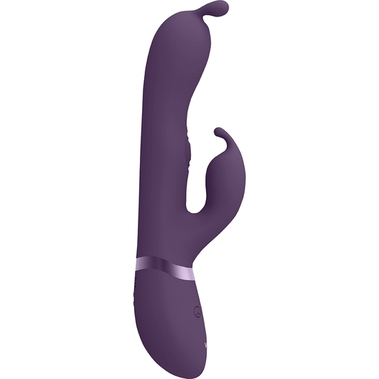 VIVE GADA - VIBRATING BUNNY EAR G-SPOT RABBIT WITH PULSE WAVE SHAFT - PURPLE image 4