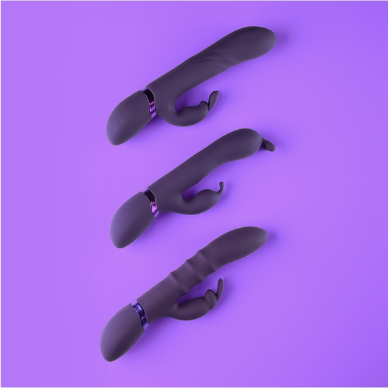 VIVE GADA - VIBRATING BUNNY EAR G-SPOT RABBIT WITH PULSE WAVE SHAFT - PURPLE image 8