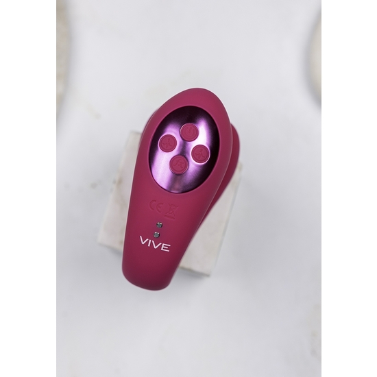 VIVE YOKO - TRIPLE ACTION VIBRATOR DUAL PRONGS WITH CLITORAL PULSE WAVE - PINK image 8