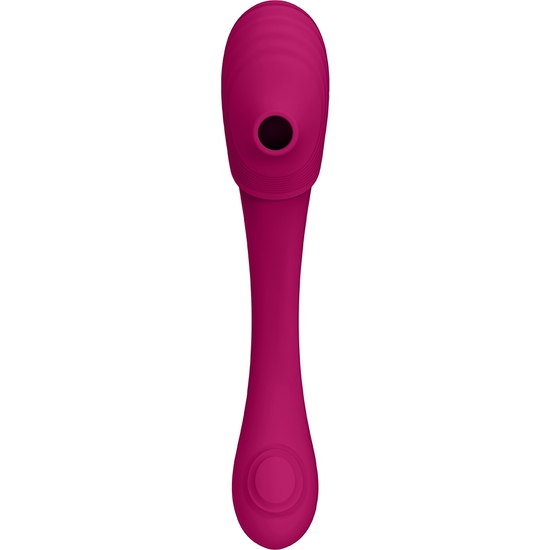 VIVE MIRAI - DOUBLE ENDED PULSE WAVE & AIR WAVE BENDABLE VIBRATOR - PINK image 4